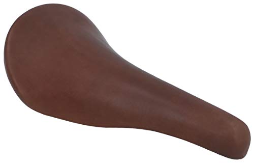 Gusti Sattel Leder - Sean Y. Damen und Herren Leder Fahrradsattel Ledersattel Retro Design weich Sattel Cityrad Rennrad Trekkingrad MTB Braun