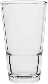 AmazonCommercial Highball Drinking Glasses, Barware Glass Tumbler, 372.6 ml, Set of 8