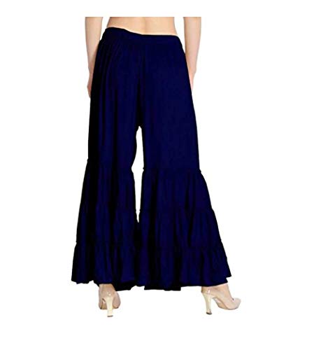 Image of TNQ Women's Rayon Relaxed Flared Garara-Sharara