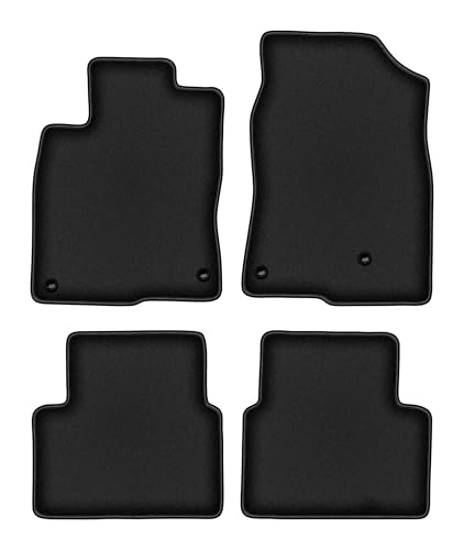 Tapis de sol Honda Civic X en velours noir Durban pour version hayon 2017