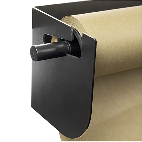 Wall Mounted Kraft Paper Dispenser & Cutter: Includes 50 Meter Long Kraft Paper Roll - Perfect For To-Do Lists, Daily Specials, Menus And Other Note Taking (12 Inches Wide) #TOP3