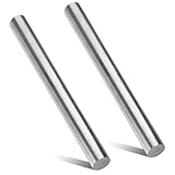 Rocaris 2pcs 1' Diameter 1018 Carbon Cold Rolled Steel Bar, 9' Length Steel Round Rod, Unpolished Finish Steel...