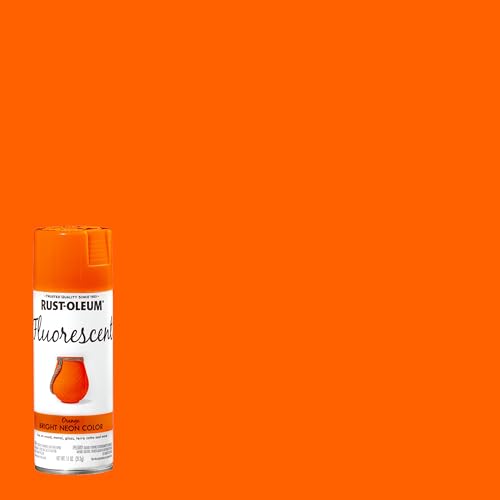 Image of Rust-Oleum 342568 Specialty Fluorescent Spray Paint, 11 oz, Orange