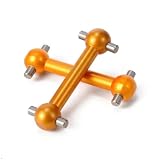 Lavorazione CNC in alluminio di qualità – arancione anodizzato. Prodotto in UE. Componente di precisione.