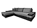 Produktbild Mirjan24 Ecksofa Bangkok Mini, Moderne Eckcouch mit Schlaffunktion und Bettkasten, Ecksofa für Wohnzimmer, Gästezimmer, Couch L-Form, Wohnlandschaft (Soft 011 + Lux 05)
