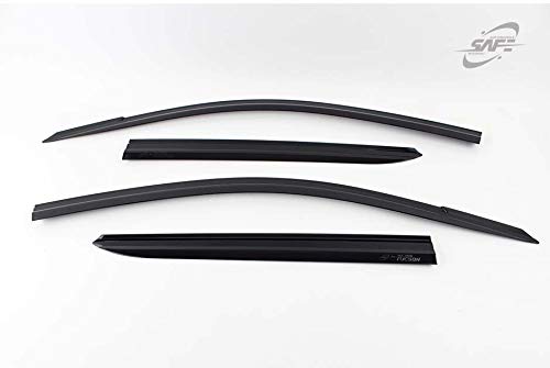 Smoked Window Visor Sun Rain Vent Guard 4pcs for 2016-2018 Hyundai Tucson