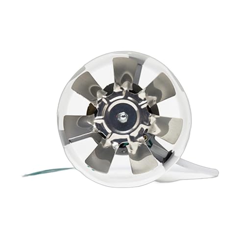 HEEZOU Ventilador Escape Confiable Potente Ventilador Escape 4 Pulgadas Ventilador Ventilación para Hogar Pared Ventilador Metal para Sótano Y Garaje para Garaje