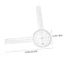 VILLCASE 2pcs Transparent Angle Ruler for Measuring Multi-Angle Protractor Tool for Math Drafting and Design High Precision Goniometer for Students and Professionals