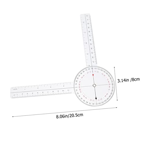 STOBOK Juego de 4 Transportadores de Ángulo de Plástico miniatura 2