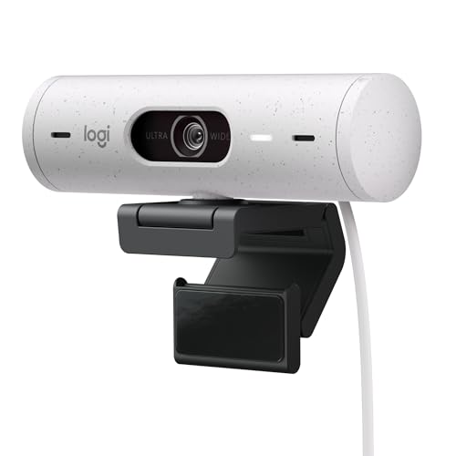 Logitech Brio 500 HD Webcam Ajuste Luz, Modo Visualización, Mics ...