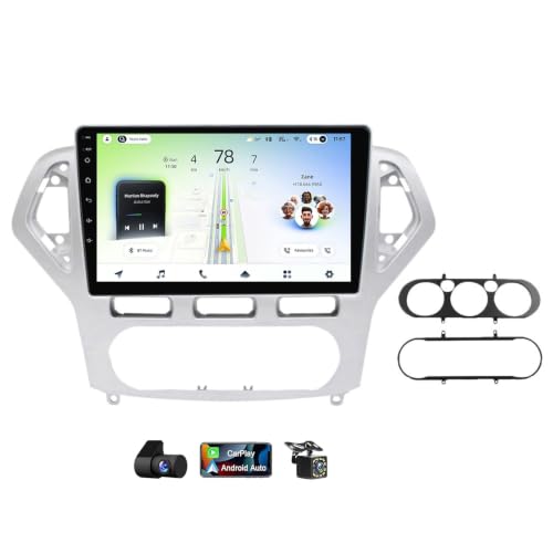 Radio Coche Android 14 con pantalla 2K para Ford Mondeo 4, CarPlay y sistema DSP de audio