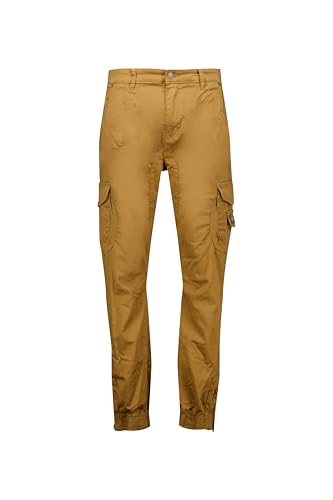 Deeluxe - Pantalon Cargo Homme Garden en Coton Majoritaire Coupe Droite Esprit Utilitaire Poches Multiples Style Casual