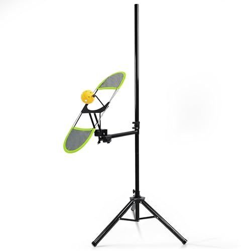 WAOPSO Pickleball Topspin Trainer for Solo Practice Dual-Sport 360 Adjustable&Auto-Rebound Pickleball Training Equipment Pickle Ball Training aids