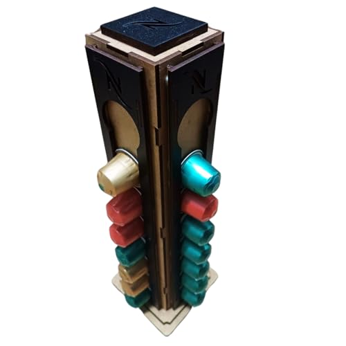 Porta Capsulas Compátivel para Nespresso Original Preto Cantinho do Café Organização,32 Capsulas Pre