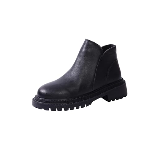 Bottines d'hiver avec fermeture éclair latérale pour enfilage rapide