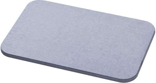 アサヒペン 水切りプレート 溶岩石ドライボード ハードタイプ (小)幅29×長さ19×厚さ0.9cm グレー YDH-02S キッチン用 水滴吸収 吸水性 速乾性 防カビ 消臭 表面サラサラ