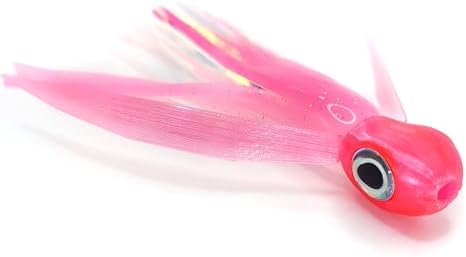 Evolution Lures Saltwater Big Game Fishing Lure, for Offshore trolling (FlyBoy 6") (Electric Pink White Pearl)