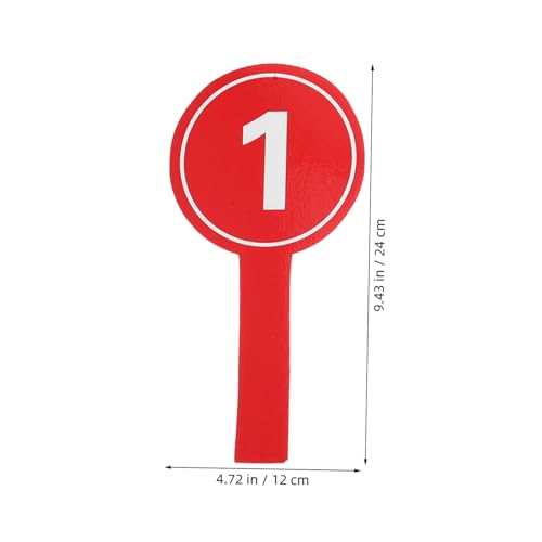 10 unidades paletas numeradas de puntaje para mano 12x24 cm miniatura 2