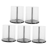  Cabilock 5 Pièces Rangement CD DVD Transparent Boîte Empilable Capacité Disques Organisateur Pratique et Protecteur pour Bureau et Maison