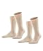 Produktbild FALKE Herren Socken Happy Double Pack M So Baumwolle einfarbig 2 Paar, Beige Sand Melange 4650, 47-50