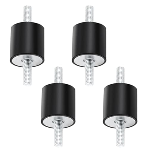 Wjelet 4 Stück Gummipuffer m8, M8 Gummibuchsen, Gummilager mit Schrauben, Gummi Anti Vibration Silentblock für Luftkompressoren Dieselmotoren Benzinmotoren Wasserpumpen(30 x 30, M8 x 23)