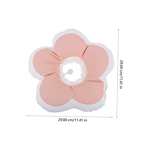 Collar de gato para evitar rascado postoperatorio, cuello protector de flor rosa 6