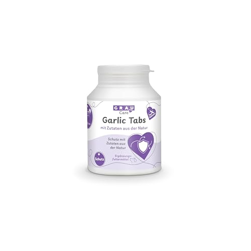 GRAU - das Original - Knoblauch Tabletten, natürlicher Schutz gegen äußere Einflüsse, unterstützt den Organismus, 1er Pack (1 x 200 Stück), Einzelfuttermittel für Hunde & Katzen