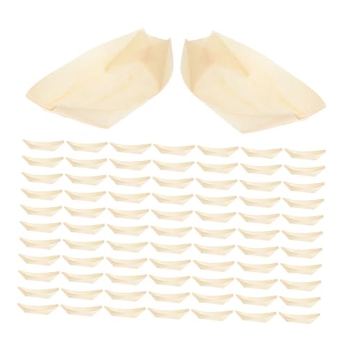 Plato de sushi y bandeja multiusos de madera sintética 6 pulg miniatura 1