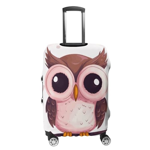 Cute Owl Printed Luggage Cover Protector, Fits 18-32 Inch Luggage4