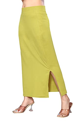 Image of Yashika Women Yashika Women's Full Elastic Lycra Blend Saree Shapewear Petticoat(New-Shape Sky Blue-XL)