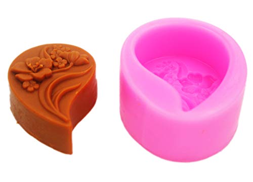 Cute Flowers 50367 Craft Art Silicone Soap Mold Craft Molds DIY Handmade soap molds - Thumbnail 3