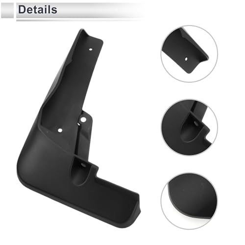 Image of X AUTOHAUX 1set Front and Rear Mud Flaps Splash Guards Mud Guards for Audi Q4 E-tron 2022-2023 2024 W /Mount Accessories