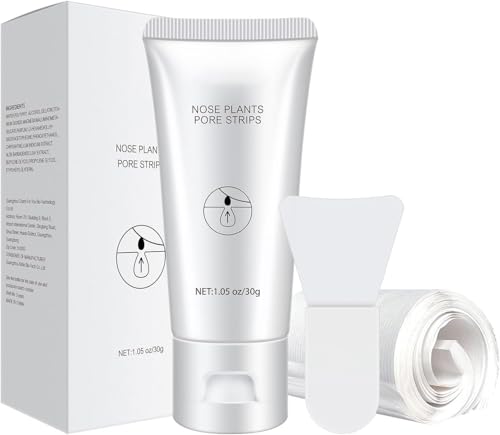 Tiras Nasales De Eliminación De Puntos Negros (60 hojas de papel), Eliminación de espinillas, Deep Cleansing for Face, Nose, Peeling Off natural Cara Limpieza profunda de poros