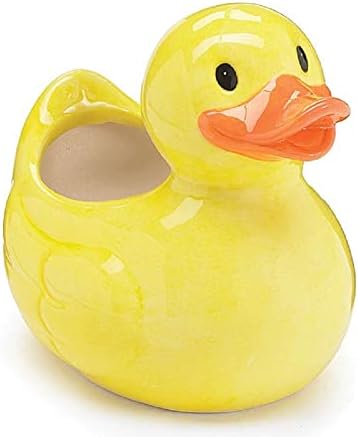 Yellow Duck Planter/Vase Or Holder for Home and Nursery Decor image 2