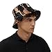 Running Horses Print Fashion Unisex Bucket Hat Wide Brim Sun Protection Foldable Double Sided Printed Sun Hat Black