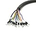 Elecbee Cable M23 12Pin Female Waterproof Assemble Plug Extension Cable Straight Non-Shield With18AWG 50CM, Compatible with Industrial Automation Machinery Sensors and Other Applications