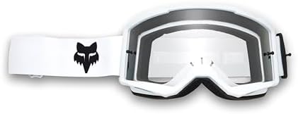Fox Racing Unisex Main Motocross Dirt Bike Goggle, White, OS