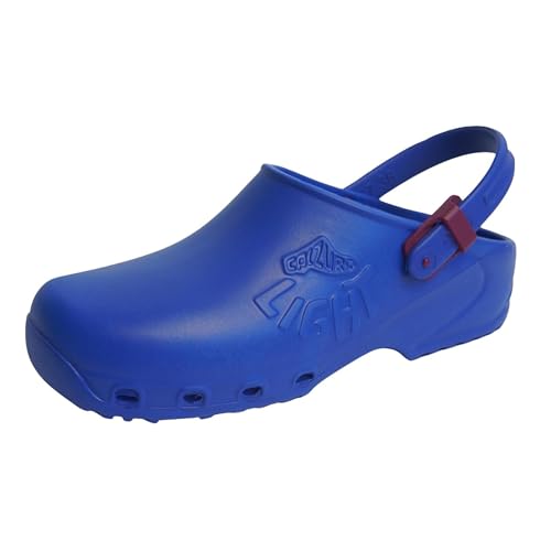 Image of CALZURO Lights Clogs - Italian Made Lightweight Work Shoes for Professionals - EVA Non Slip Clogs for Kitchen, Hospital, Garden, Restaurant - Machine Washable Side Ventilation - Men & Women