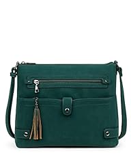 Dark Green Suede Style