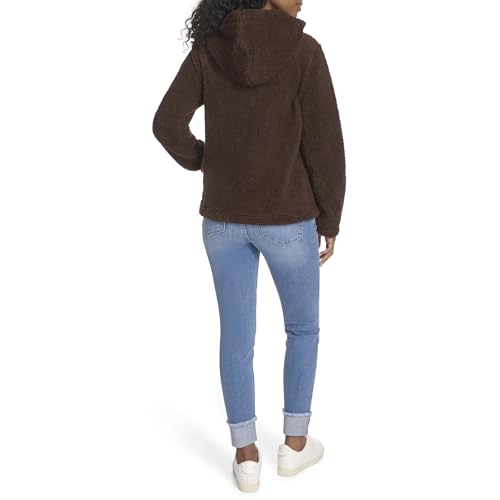Tommy Hilfiger Women's Zipper Hoodie Sherpa Fuzzy Jacket4