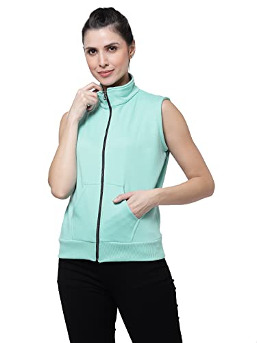 Image of UZARUS Women's Half Sleeves Cotton Fleece Premium Jacket