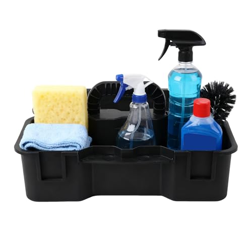 Reinigungskorb – Kunststoff-Aufbewahrungskörbe, Reinigungskorb, tragbar, Mehrzweck-Organisation, für Dusche, Schlafzimmer, Wäsche, Küche, Zuhause, Wohnheim, College, Garten, Auto, Camping