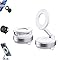 KMMKA Magvac 360 Dual Lock Phone Holder Ftb06, Nixevo Phone Holder, Nixevo Magvac 360 Dual Lock Phones Holder, 360° Adjustable Vacuum Magnetic, for, Desk, Mirror – for All Phones (White)
