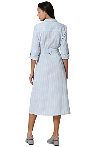 Image of Van Heusen Woman Women's Linen Blend Fit and Flare Knee-Length Dress