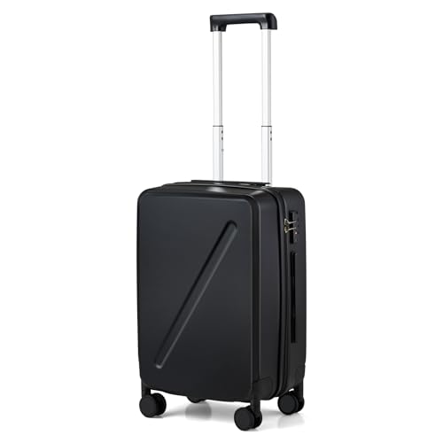 MILADA Luggage Carry On Luggage 22x14x9 Airline Approved 20 Inch Carry On Suitcase Hard Shell Suitcases with Wheels Carry on Bag Travel Luggage with TSA Lock,Black
