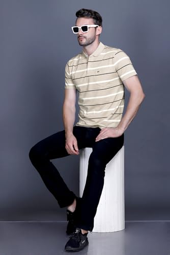 Image of GODFREY Polo T Shirt for Man with Pocket - Half T Shirt for Men Cotton