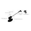 Wireless Saxophone Microphone System,Flexible 360 Rotation Violin Microphone,2.4G Wireless Technology Instruments,for Performance