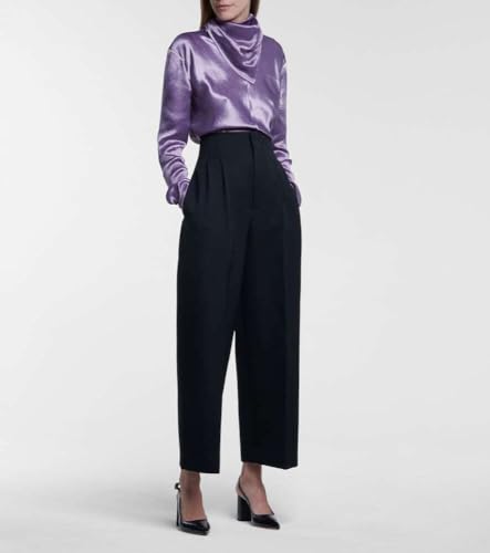 Women's Pointed Toe Block Heel Pumps Slingback Chunky Heel Slip On Work Party Dress Shoes3