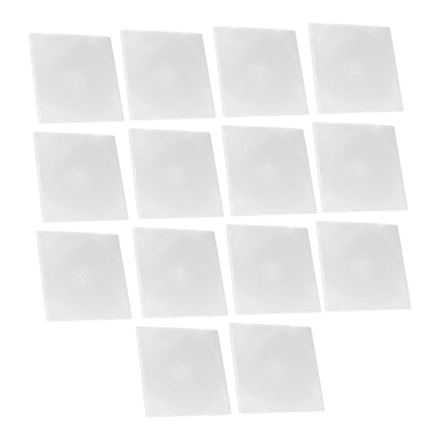 SOLUSTRE 10Pcs Transparent CD Holders Portable Dvd Cases for Music Game Discs Plastic Storage Accessory with Easy Closure Space Saving Design