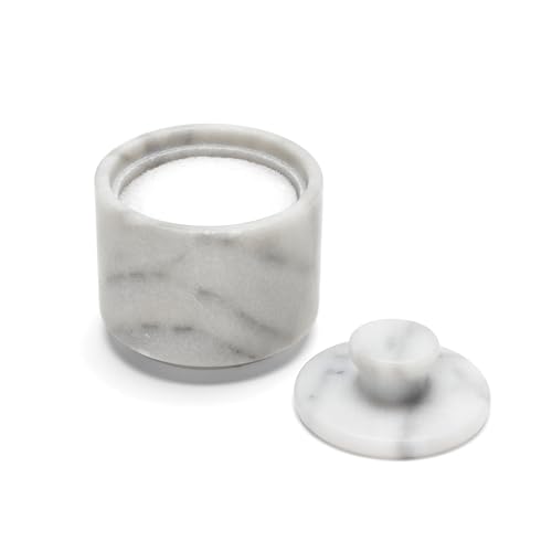 Fox Run Marble Salt Cellar, White 3